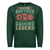 Sports Green SON BROTHER GAMING LEGEND Premium Sweatshirt - artisFamous