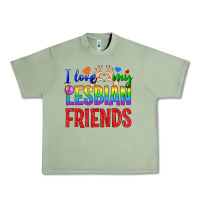Oil Green I Love My Lesbian Friends Urban Heavy Tee - BundleAndBundleShop