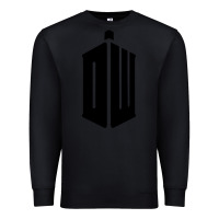 Black dr who tshirt Premium Sweatshirt - artisFamous