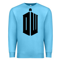 Ocean Blue dr who tshirt Premium Sweatshirt - artisFamous
