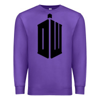 Purple dr who tshirt Premium Sweatshirt - artisFamous