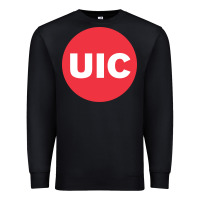 Black UIC College Premium Sweatshirt - artisFamous