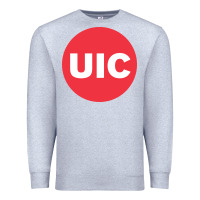 Heather Grey UIC College Premium Sweatshirt - artisFamous