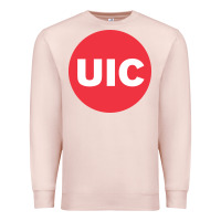 Pale Pink UIC College Premium Sweatshirt - artisFamous