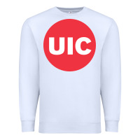 White UIC College Premium Sweatshirt - artisFamous