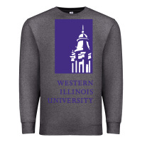 Charcoal Heather Western Illinois College Premium Sweatshirt - artisFamous