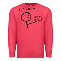 Cardinal Plz Use It Text Graphic Premium Sweatshirt - artisFamous
