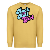 Antique Gold rock n roll girl Premium Sweatshirt - artisFamous