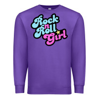 Purple rock n roll girl Premium Sweatshirt - artisFamous