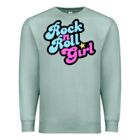 Seafoam rock n roll girl Premium Sweatshirt - artisFamous