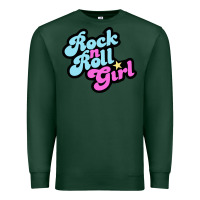 Sports Green rock n roll girl Premium Sweatshirt - artisFamous