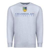 Heather Grey Chamberlain College Nursing Premium Sweatshirt - artisFamous