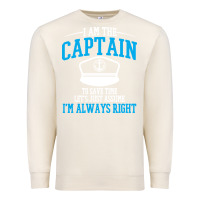 Sandshell captain funny boating sailing Premium Sweatshirt - artisFamous