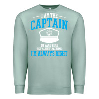 Seafoam captain funny boating sailing Premium Sweatshirt - artisFamous