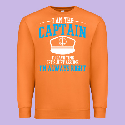Captain Funny Boating Sailing Premium Sweatshirt Designed By Artisfamous