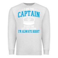 Oatmeal Heather captain funny boating sailing Premium Sweatshirt - artisFamous
