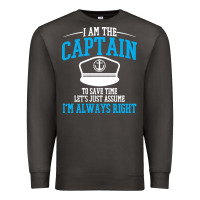Smoke captain funny boating sailing Premium Sweatshirt - artisFamous