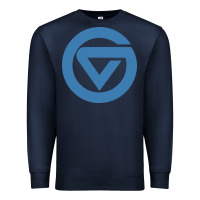 Navy Grand Valley College Premium Sweatshirt - artisFamous