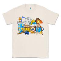 Natural Softball coffee cups Classic Tee - HowdyJamesFarm