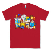 Red Softball coffee cups Classic Tee - HowdyJamesFarm