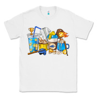 White Softball coffee cups Classic Tee - HowdyJamesFarm