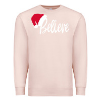Pale Pink christmas Premium Sweatshirt - artisFamous
