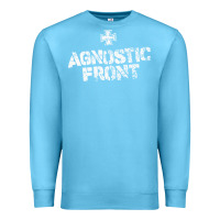 Ocean Blue agnostic font Premium Sweatshirt - artisFamous