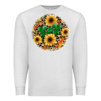Oatmeal Heather leopard cactus sunflower Premium Sweatshirt - JahusDesignShop