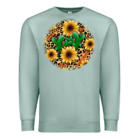 Seafoam leopard cactus sunflower Premium Sweatshirt - JahusDesignShop
