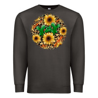 Smoke leopard cactus sunflower Premium Sweatshirt - JahusDesignShop