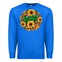 True Royal leopard cactus sunflower Premium Sweatshirt - JahusDesignShop