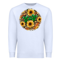 White leopard cactus sunflower Premium Sweatshirt - JahusDesignShop