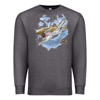 Charcoal Heather flying tigers Premium Sweatshirt - artisFamous