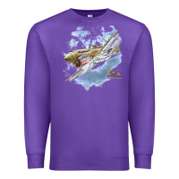 Purple flying tigers Premium Sweatshirt - artisFamous