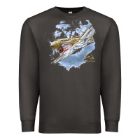 Smoke flying tigers Premium Sweatshirt - artisFamous