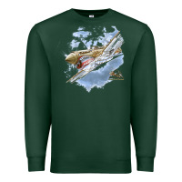 Sports Green flying tigers Premium Sweatshirt - artisFamous