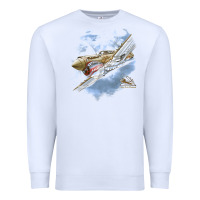 White flying tigers Premium Sweatshirt - artisFamous