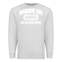 Dove Grey made in 1955 funny vintage Premium Sweatshirt - artisFamous