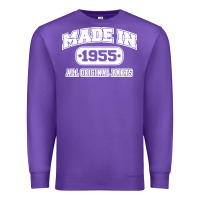 Purple made in 1955 funny vintage Premium Sweatshirt - artisFamous