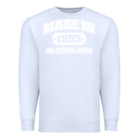 White made in 1955 funny vintage Premium Sweatshirt - artisFamous