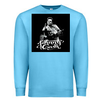 Ocean Blue Johnny Cash Music Premium Sweatshirt - artisFamous