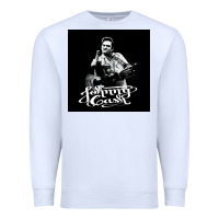 White Johnny Cash Music Premium Sweatshirt - artisFamous