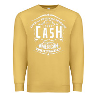 Antique Gold Johnny Cash Music Premium Sweatshirt - artisFamous
