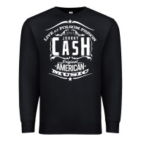 Black Johnny Cash Music Premium Sweatshirt - artisFamous