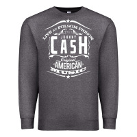 Charcoal Heather Johnny Cash Music Premium Sweatshirt - artisFamous