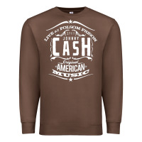 Chestnut Johnny Cash Music Premium Sweatshirt - artisFamous