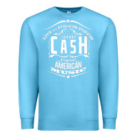 Ocean Blue Johnny Cash Music Premium Sweatshirt - artisFamous