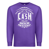 Purple Johnny Cash Music Premium Sweatshirt - artisFamous