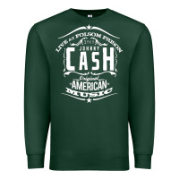 Sports Green Johnny Cash Music Premium Sweatshirt - artisFamous