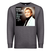 Charcoal Heather Best Barry Manilow Premium Sweatshirt - artisFamous